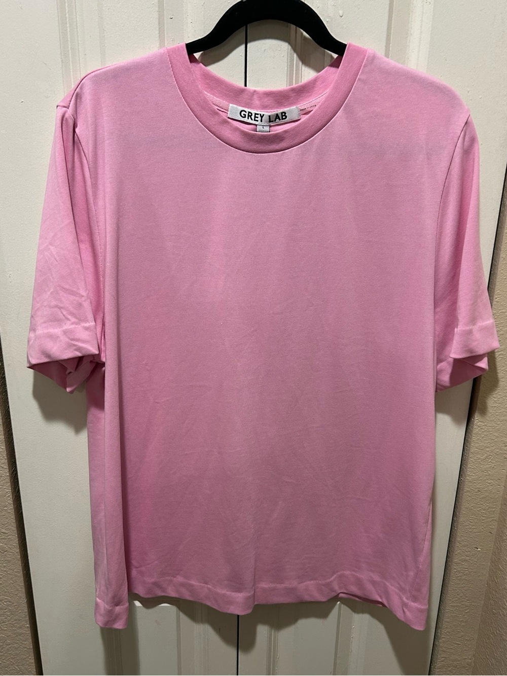 NWT Grey Lab Basic T-Shirt Pink Oversized , Large